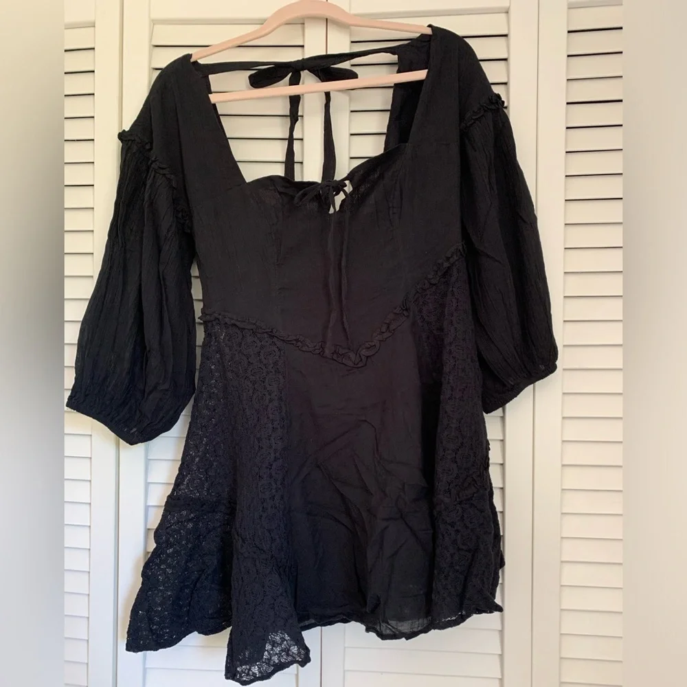 NWT Free People Black Mini Dress